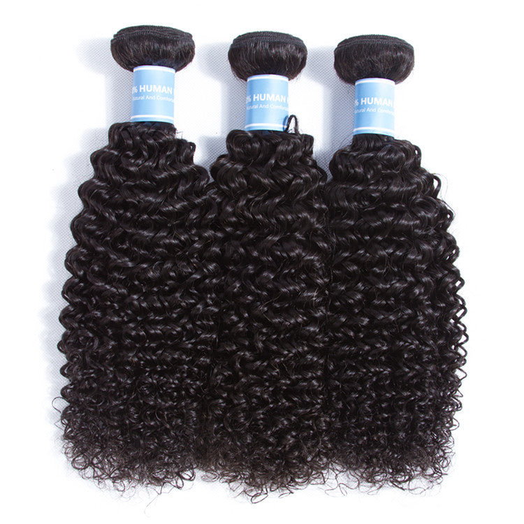 Brazilian human hair bundles.